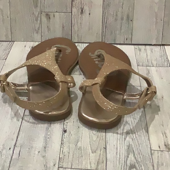 Circus by Sam Edelman girls Clarissa Mae sparkling gold summer sandals size 3 - Picture 4 of 6